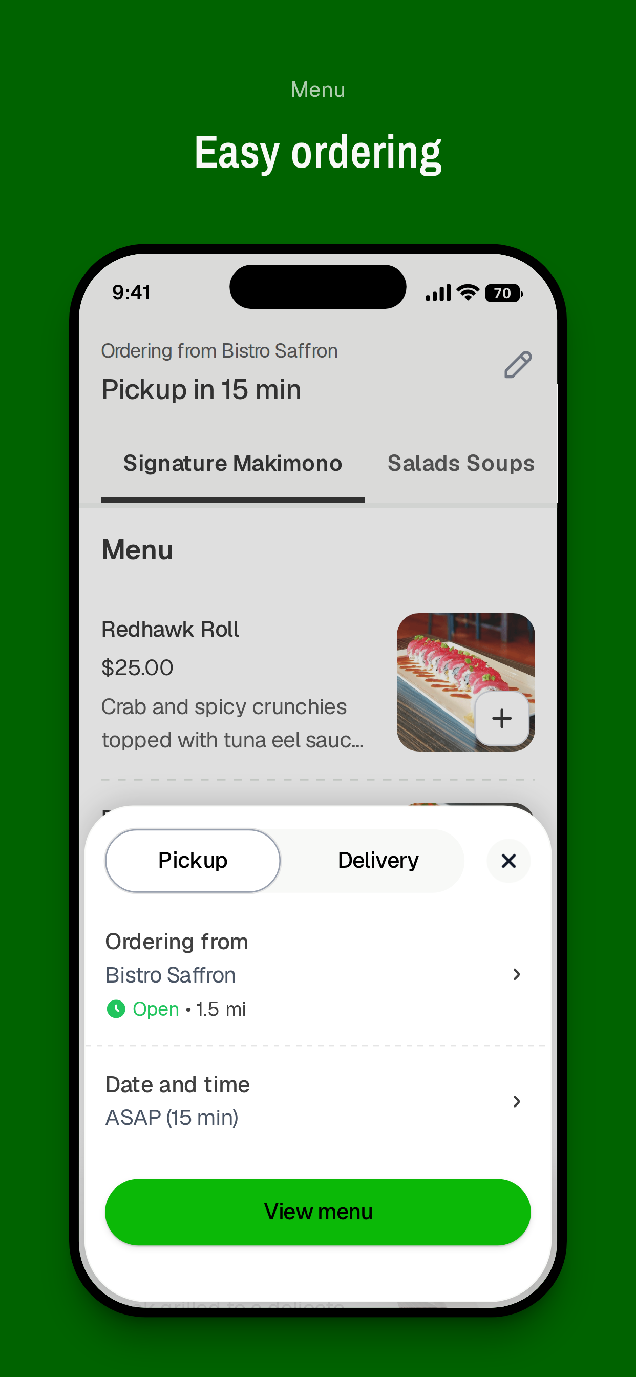 Bistro Saffron screenshot 3
