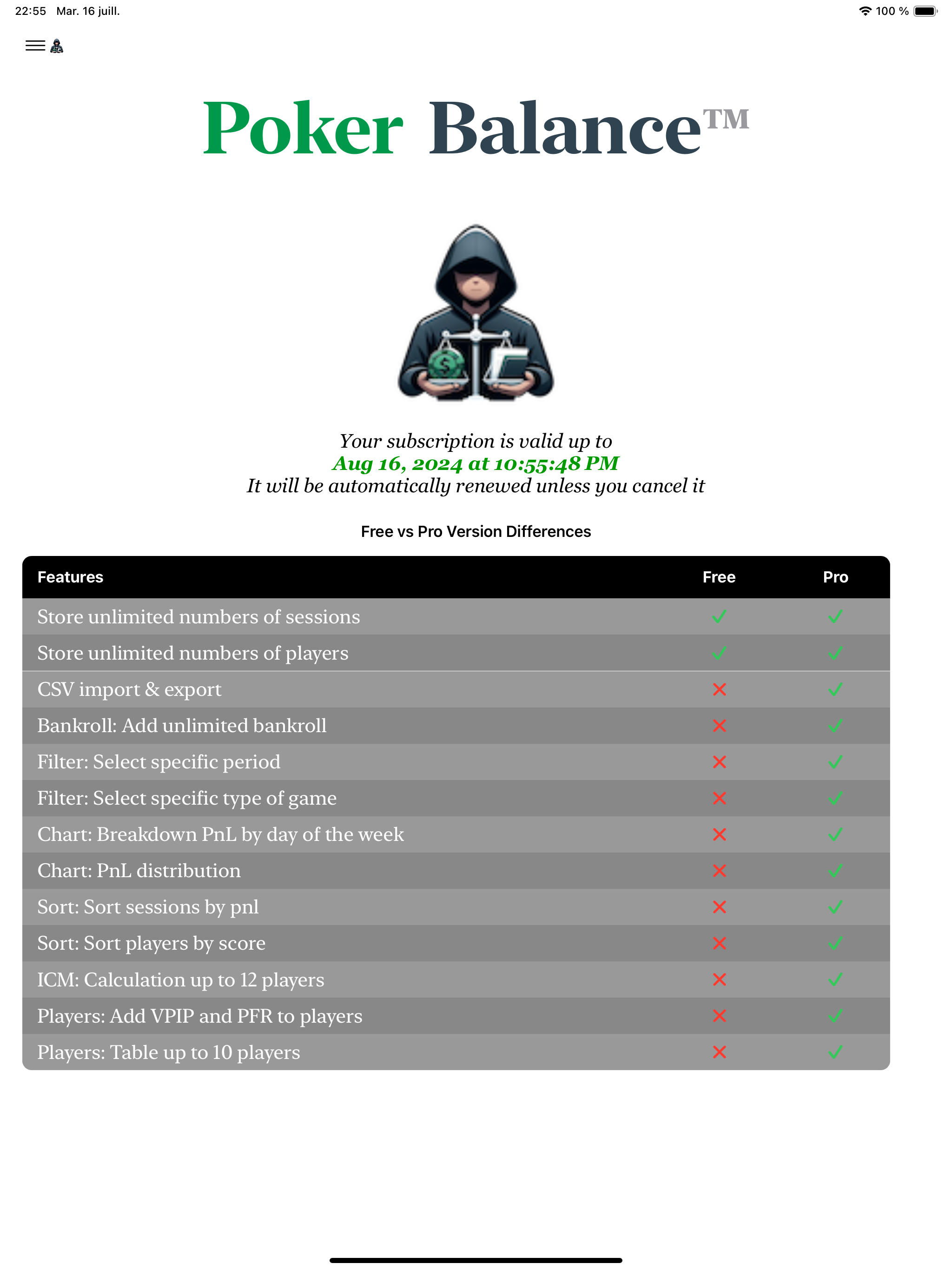 Poker Balance