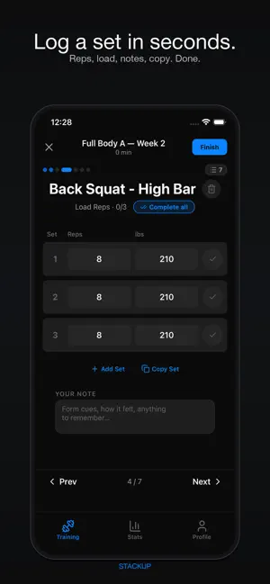 Stack Up - Fitness Tracker screenshot 4
