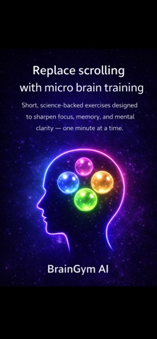 BrainGym Ai - Brain Training iPhone screenshot