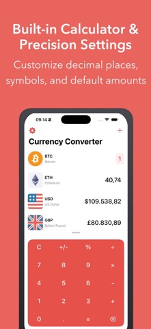 Coinverter+ Crypto & Currency iPhone screenshot