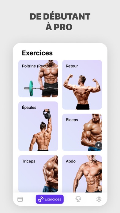 Screenshot #3 pour Fitness: Exercices musculation