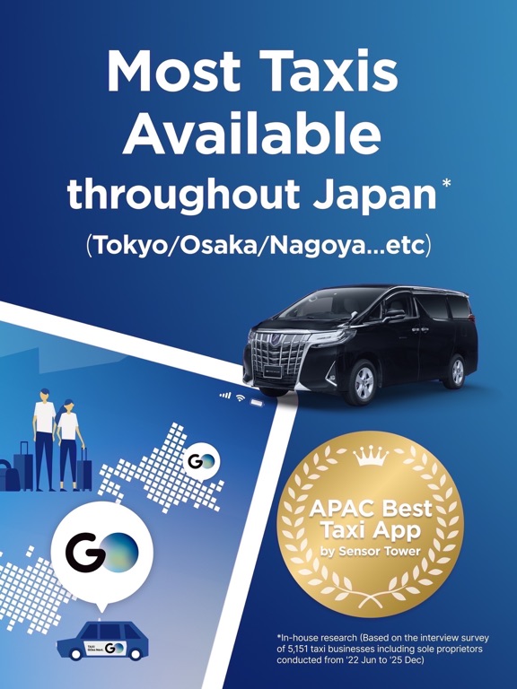 GO / Taxi app for Japan visit ipad screenshot 2