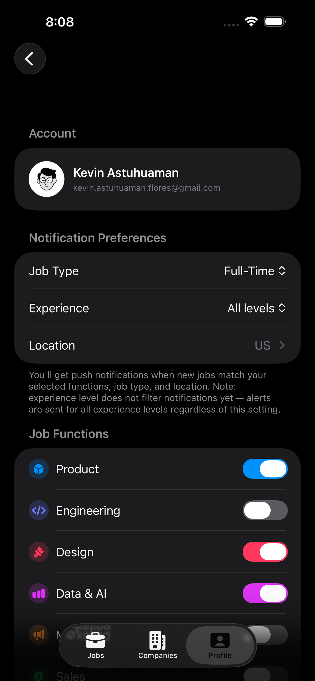 Trackly: Find Tech Jobs First screenshot 2
