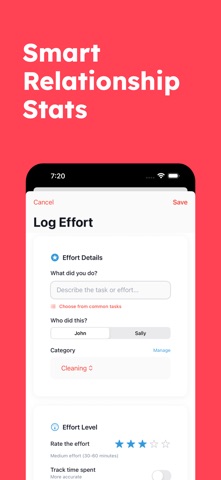 Expense Effort Tracker - 50ish Screenshot 5 of 8