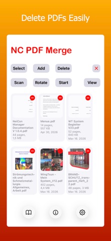 NC PDF Merge iPhone screenshot