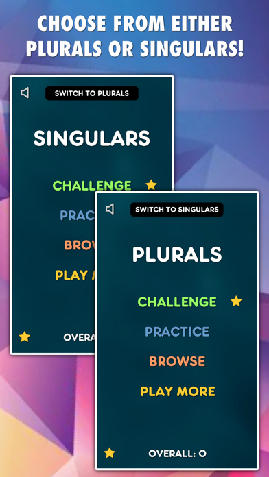 Screenshot #3 pour Plurals & Singulars Test