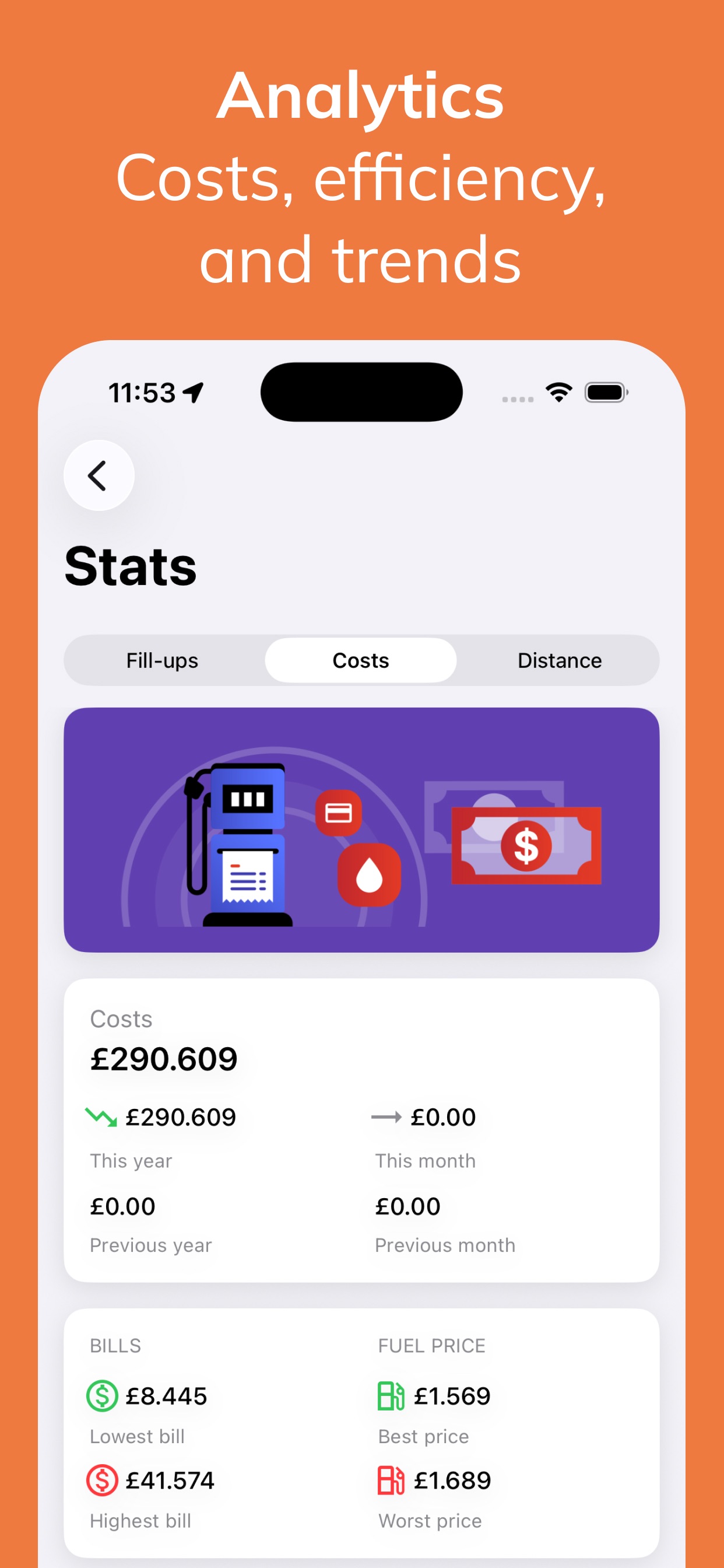Fuelio: Fuel Log & MPG Tracker screenshot 7