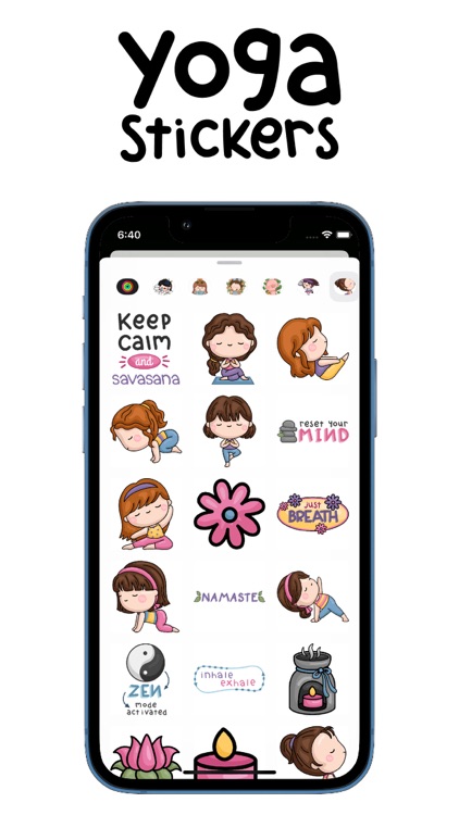 Cute Yoga Stickers