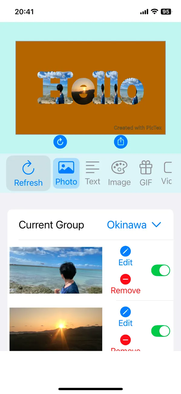 #1. PicTex by SZY (iOS) By: Shen Zhongyuan