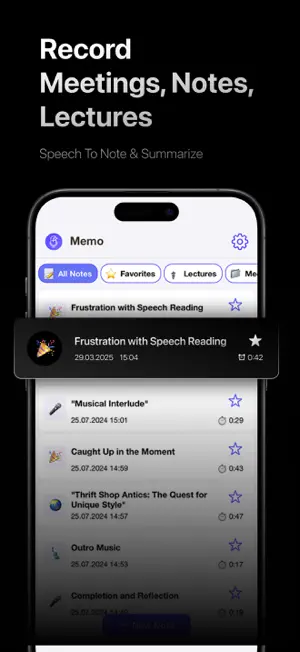 Memo: AI Note Taker screenshot 3