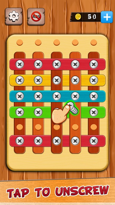 Wood Nuts & Bolts Screw Master Screenshot