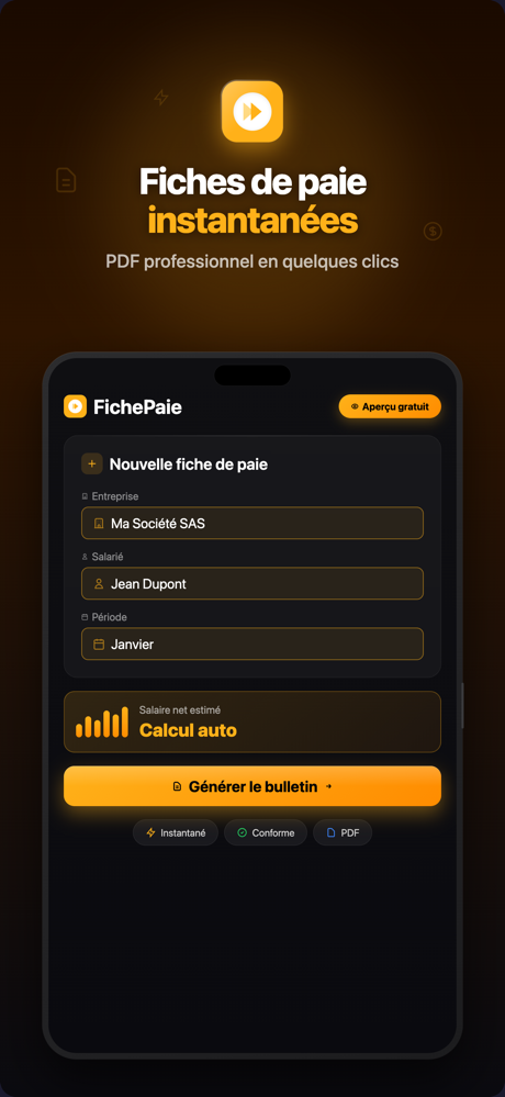 FichePaie screenshot 1