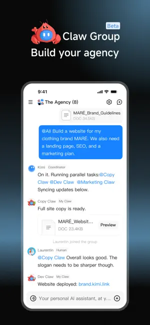 Kimi - Kimi K2.6 is Live iPhone screenshot 2