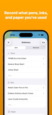 Pendulum - Pen Pal Tracker screenshot