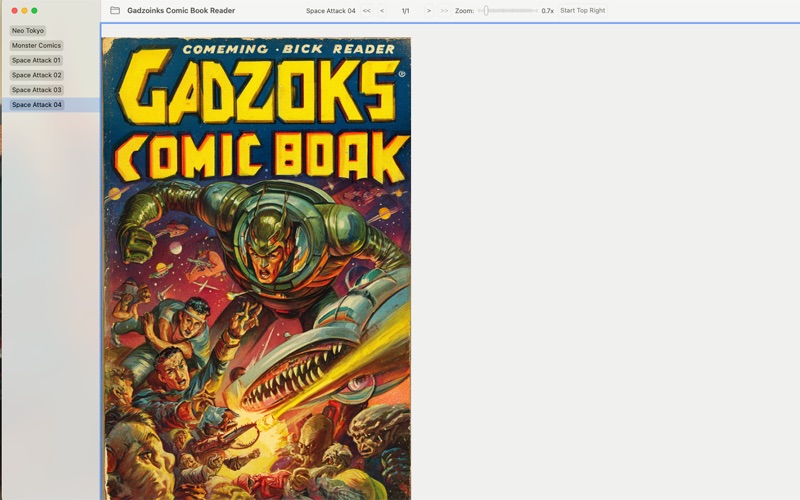 GadzoinksComicBookReader screenshot