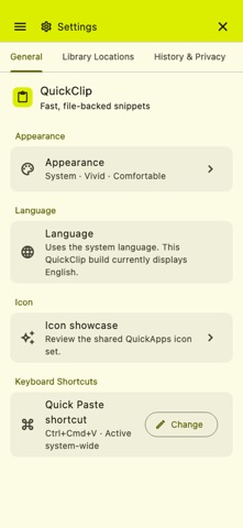 QuickClip - Copy Paste Manager iPhone screenshot