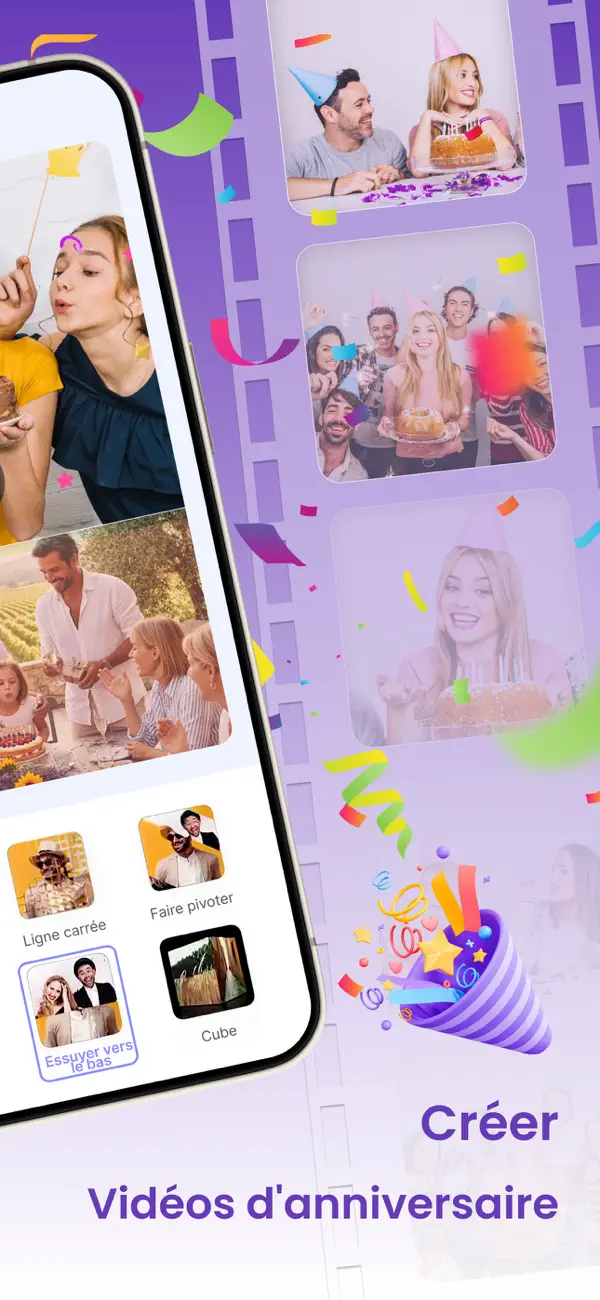 Screenshot #3 pour Créer vidéo d’anniversaire