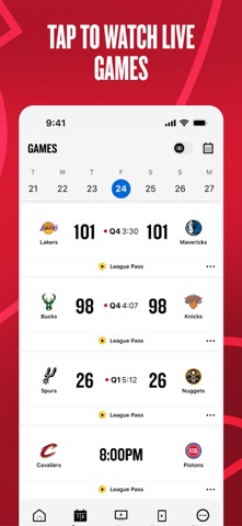 NBA: Live Games & Scores App Store preview screenshot 2
