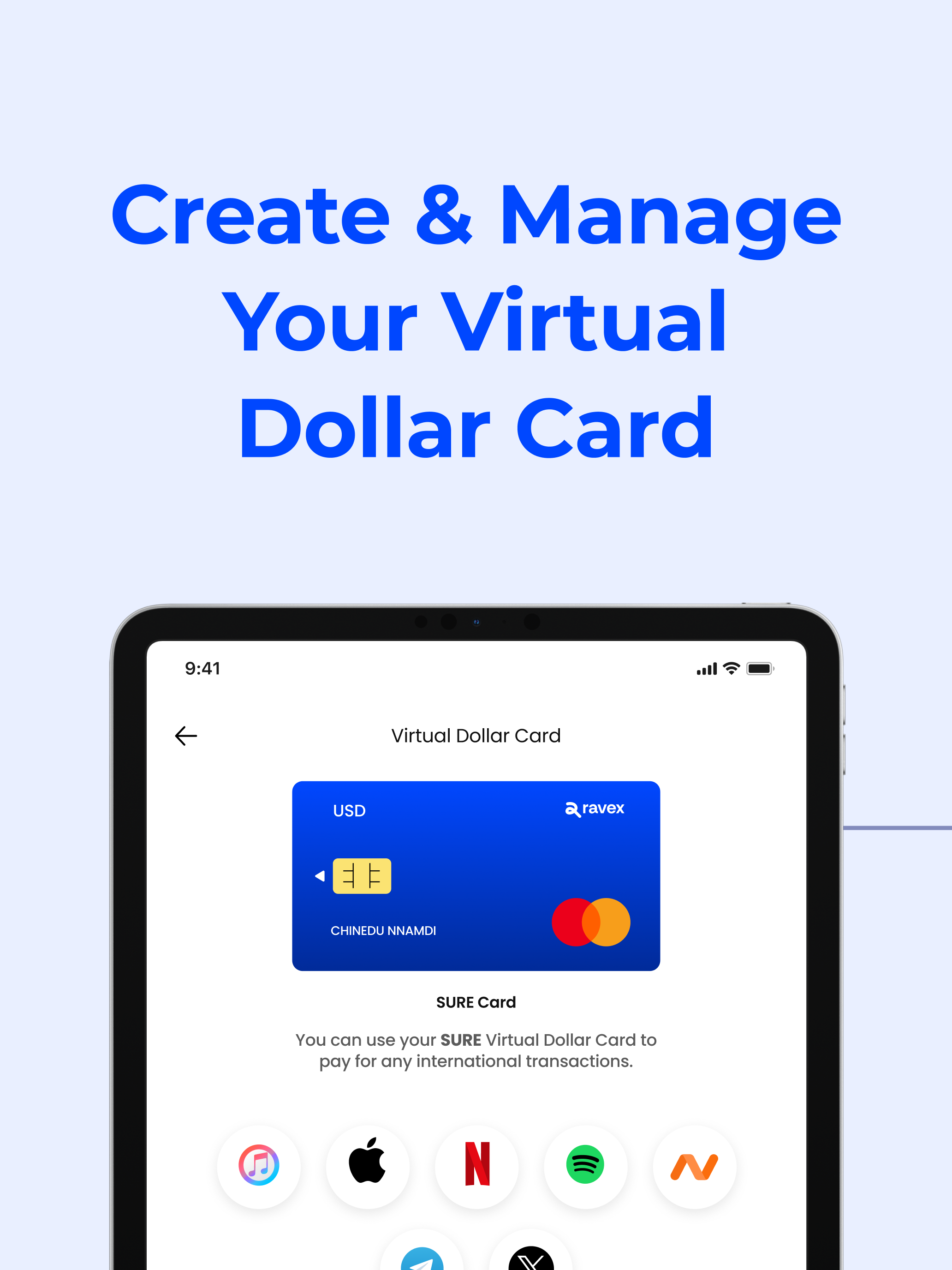 Ravex: Bills, Cards & Payments