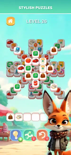 Fun 3 Tile Match offline game screenshot 2
