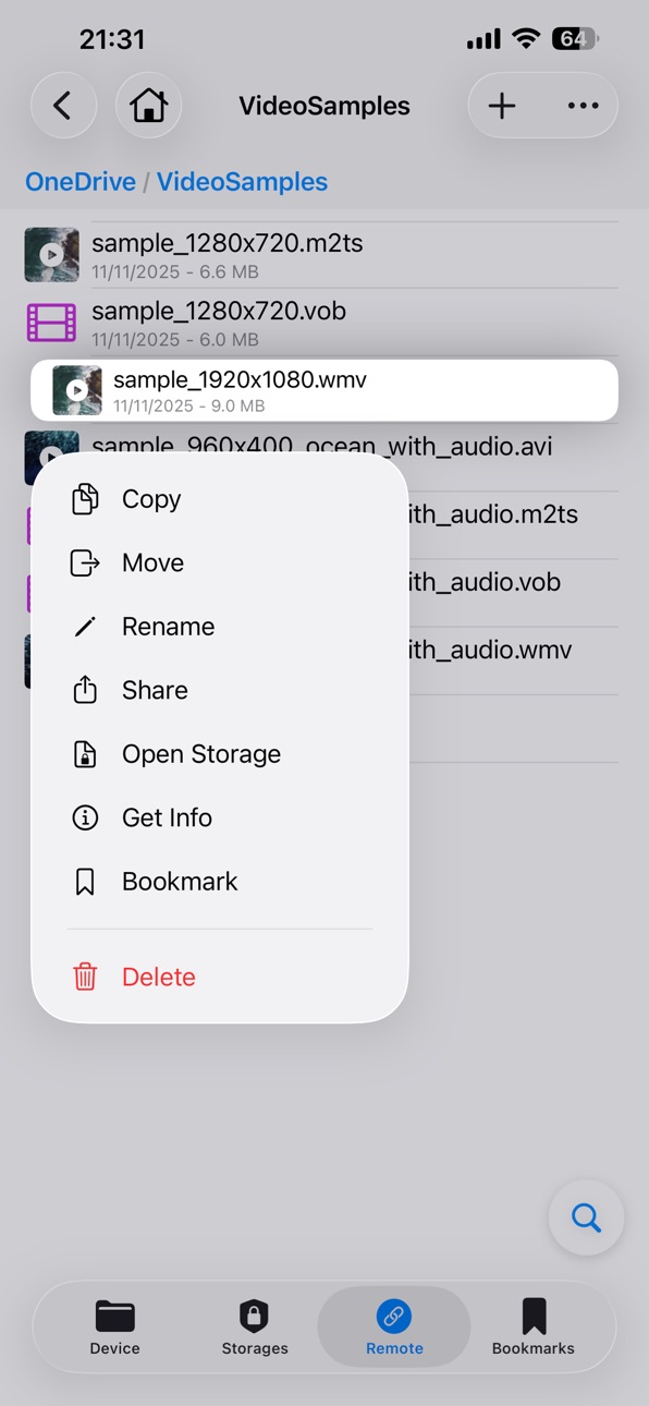 iPhone screenshot