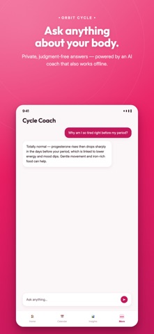 Orbit Cycle: Period Tracker Screenshot 5 of 6