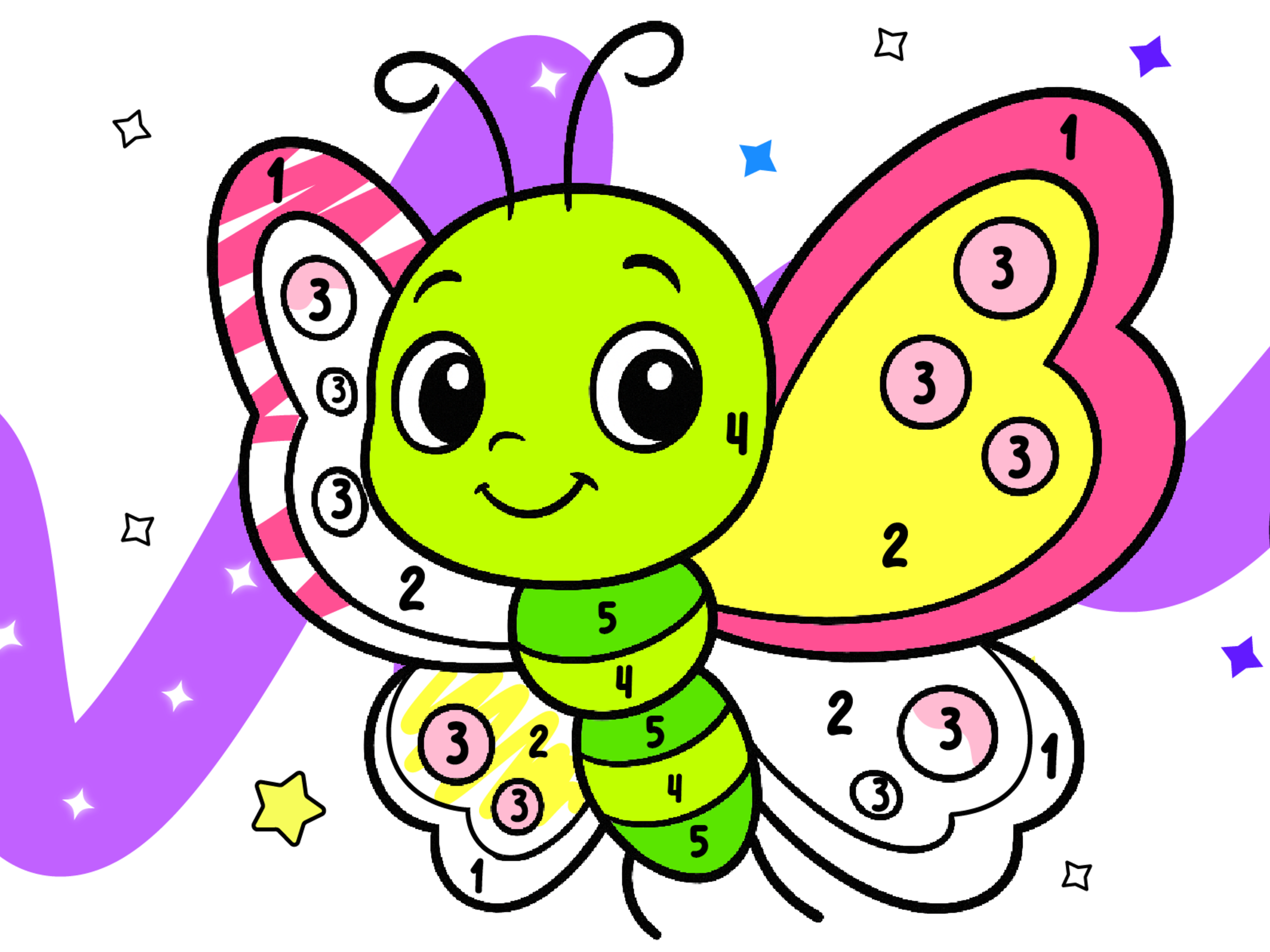 Fun Coloring Book - By number