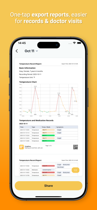 Fever & Med Tracker: TempDiary Screenshot 6 of 8