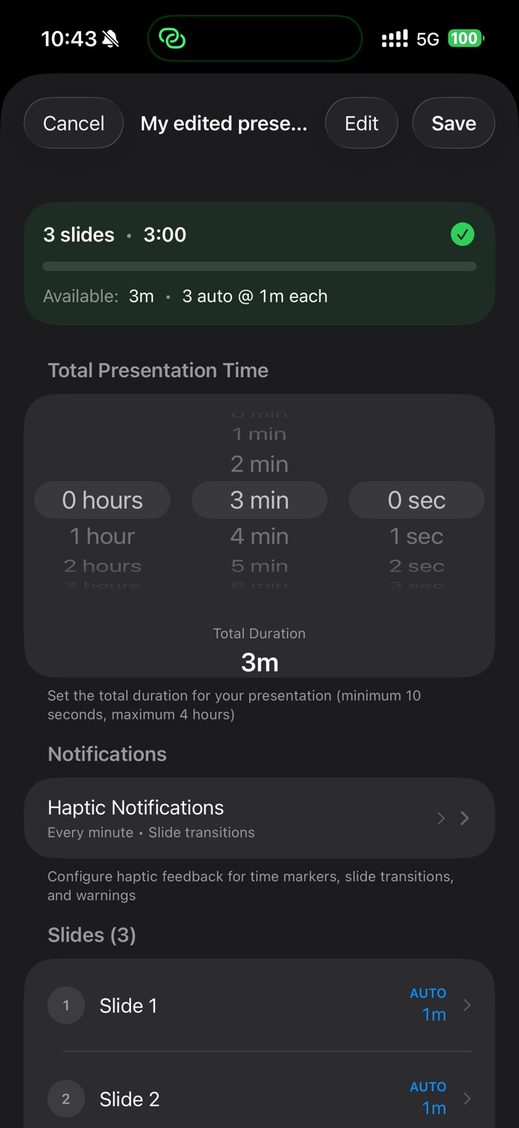 TalkPace: Speech & Pitch Timer iphone screenshot 3