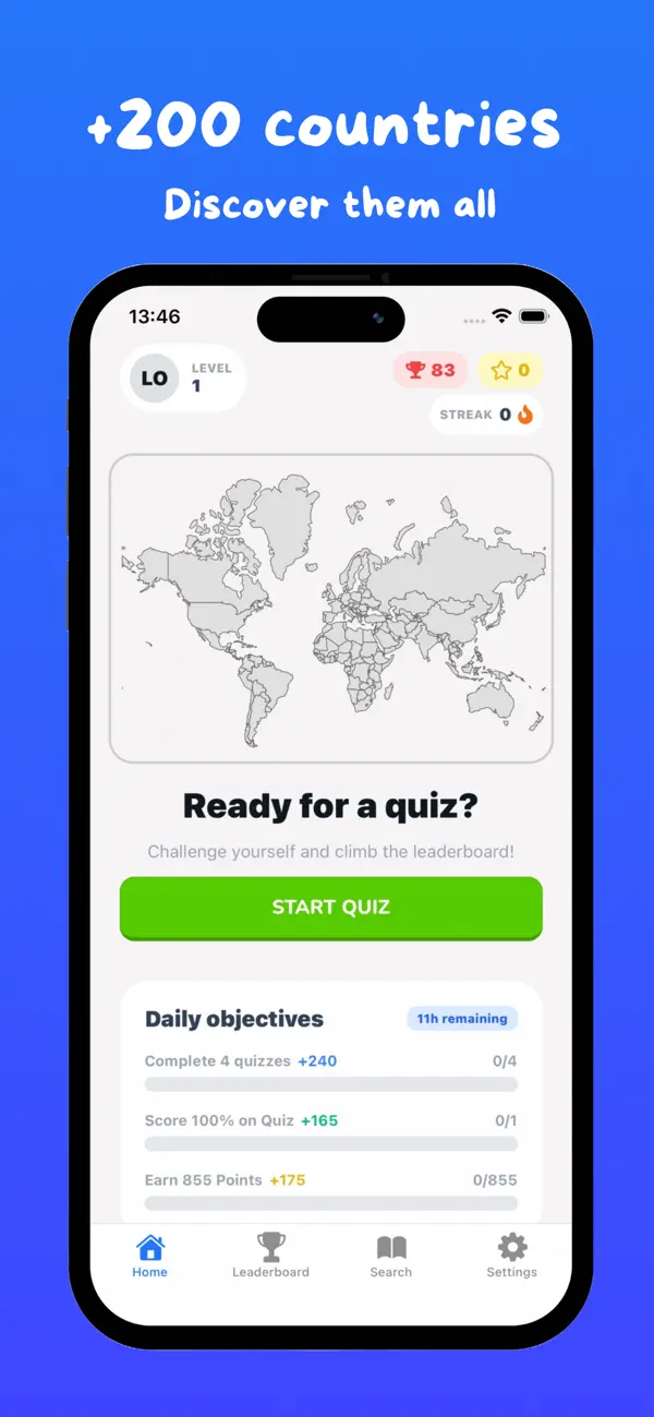 Screenshot #1 pour Quiz Monde des pays