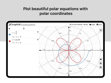 GraphOE Graphing Calculator iPad screenshot
