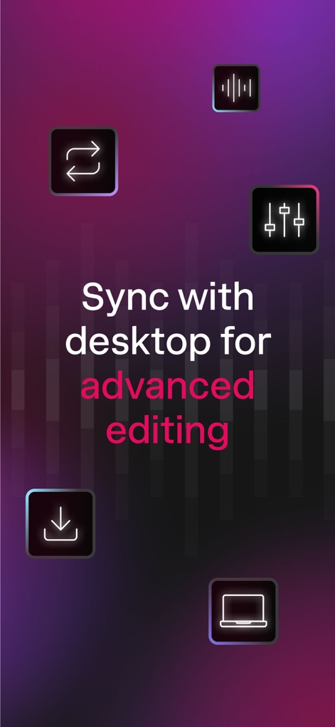 Udio: AI Music Maker & Studio - Understand the app's robust cross-device synchronization, ensuring a seamless workflow between mobile and desktop for advanced editing and production.