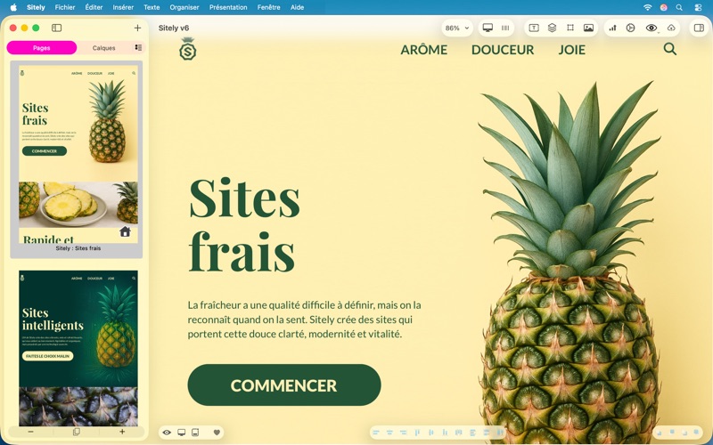 Screenshot #1 pour Sitely, AI Website Builder