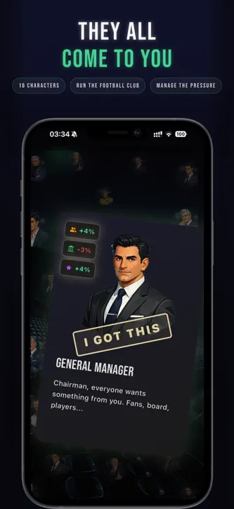 Chairman Card: Club Management screenshot 5