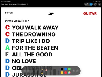 Setz iPad screenshot