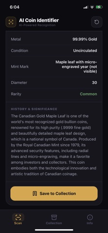 AI Coin Identifier Pro Screenshot 3 of 4