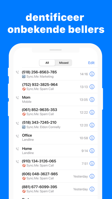 Sync.ME - Caller ID & Contacts iPhone app afbeelding 5