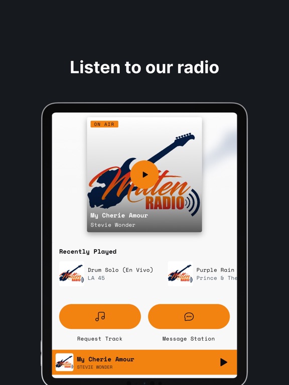 MittenRadio.Net iPad screenshot 1 - Music app