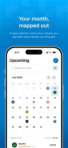Duevo: Subscription Tracker Screenshot 3 of 5
