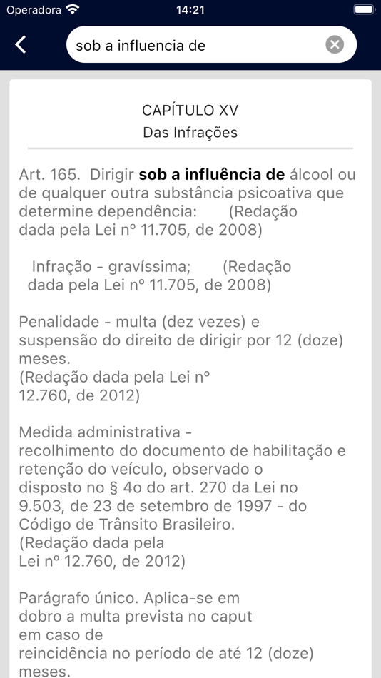 #3. Código de Trânsito - CTB (iOS) By: Felipe Rodrigues