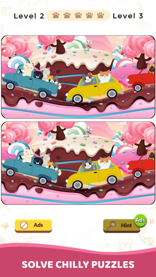 #2. Find the different: cat puzzle (iOS) 由: Gosiha Pte. Ltd