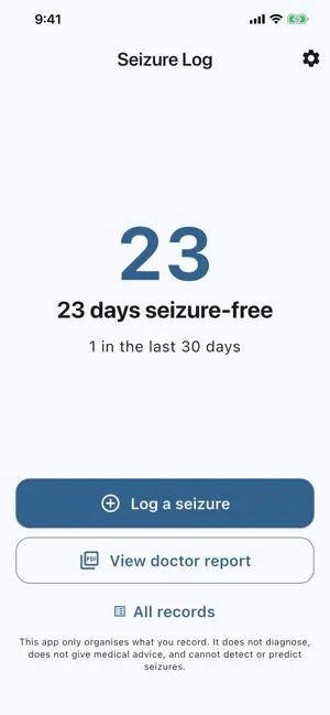 Seizure Log screenshot 1