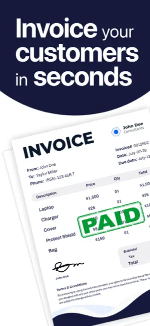 Invoice Maker – Estimate App screenshot 1