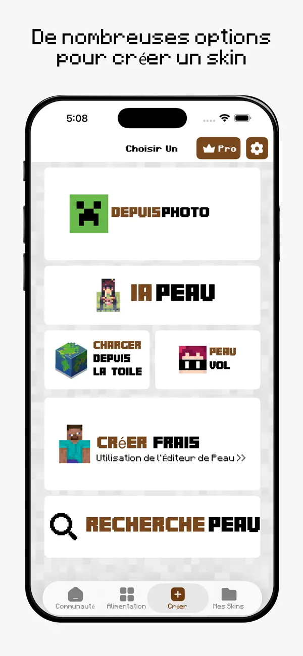 Screenshot #3 pour AI Skins for Minecraft