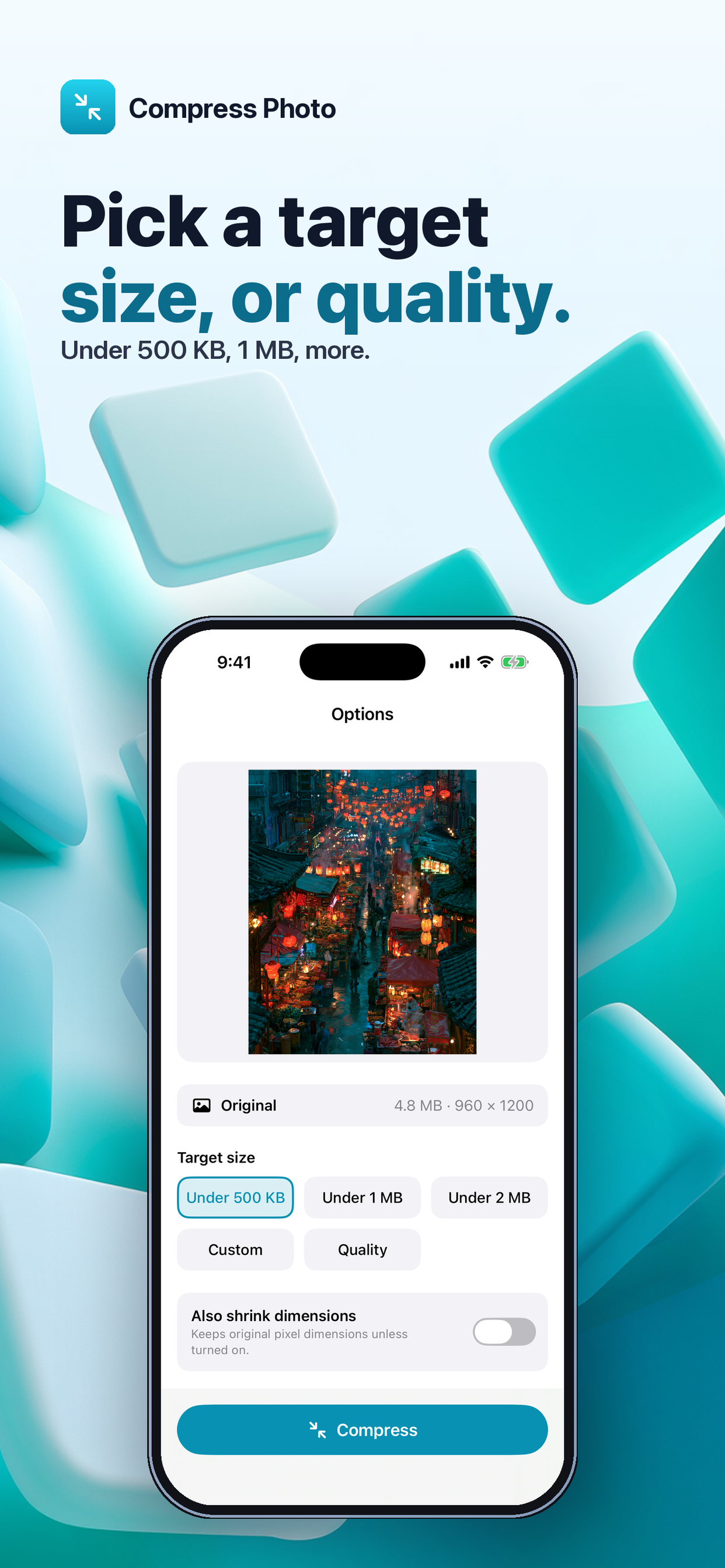 Tinyfy - Compress Photo screenshot 2