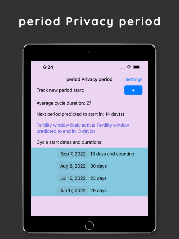 period Privacy period