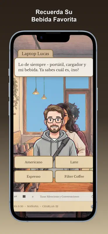 Coffee Chat: Juego de Elección screenshot 3 of 6
