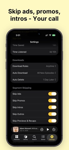 Clearcast: Podcast App iPhone screenshot
