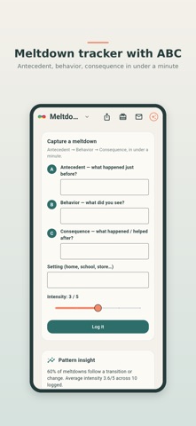 Nello: Autism Behavior Tracker Screenshot 2 of 8
